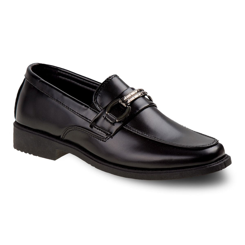 Leather Slip On Black Dress Shoes