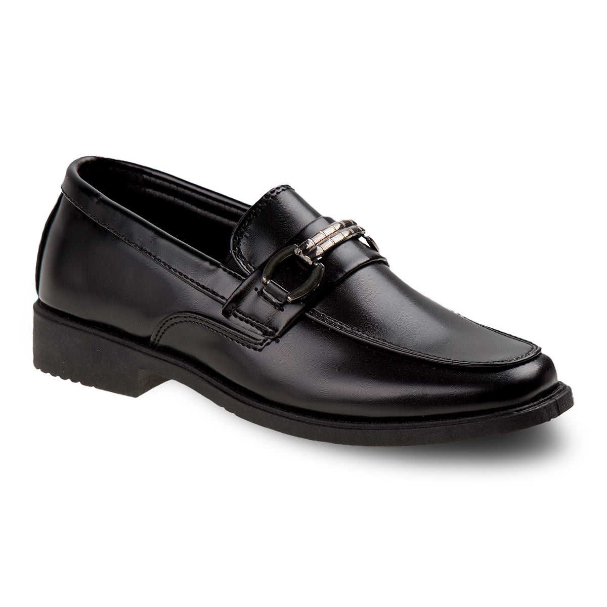 Leather Slip On Black Dress Shoes