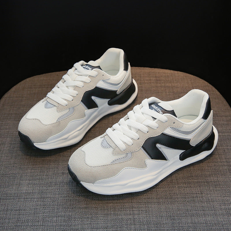 Womens Breathable Mesh Platform Low Top Trainers