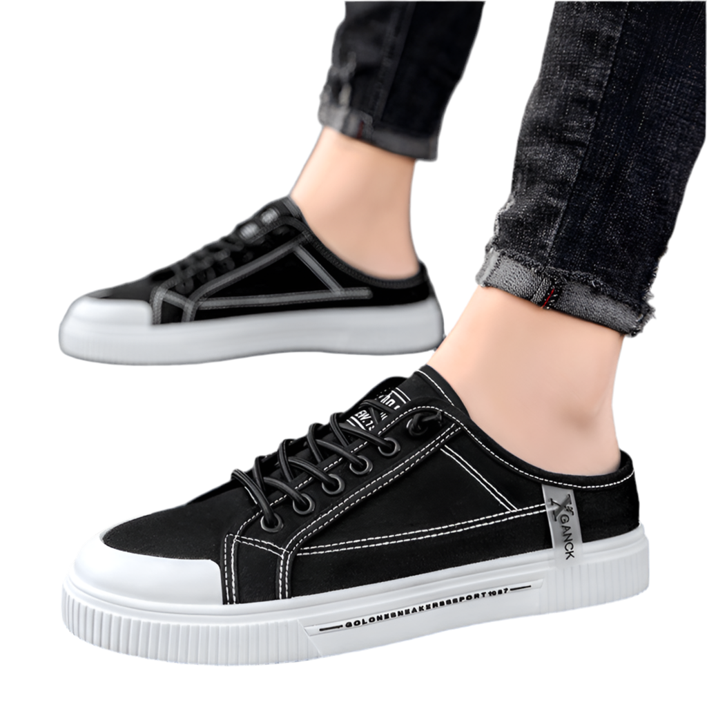 Mens Breathable Mesh Non Slip Low Top Round Toe Trainers