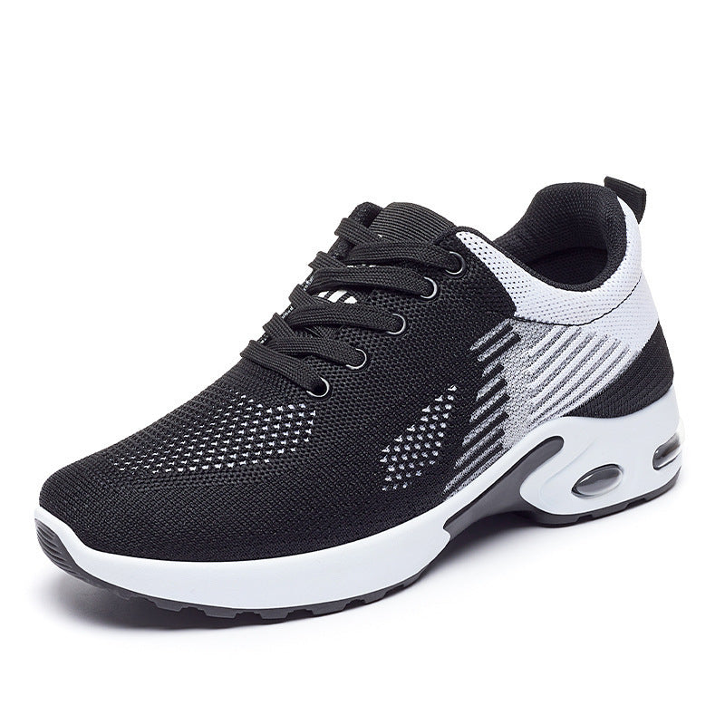 Womens Breathable Mesh Lace Up Round Toe Running Trainers