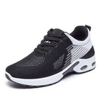 Womens Breathable Mesh Lace Up Round Toe Running Trainers