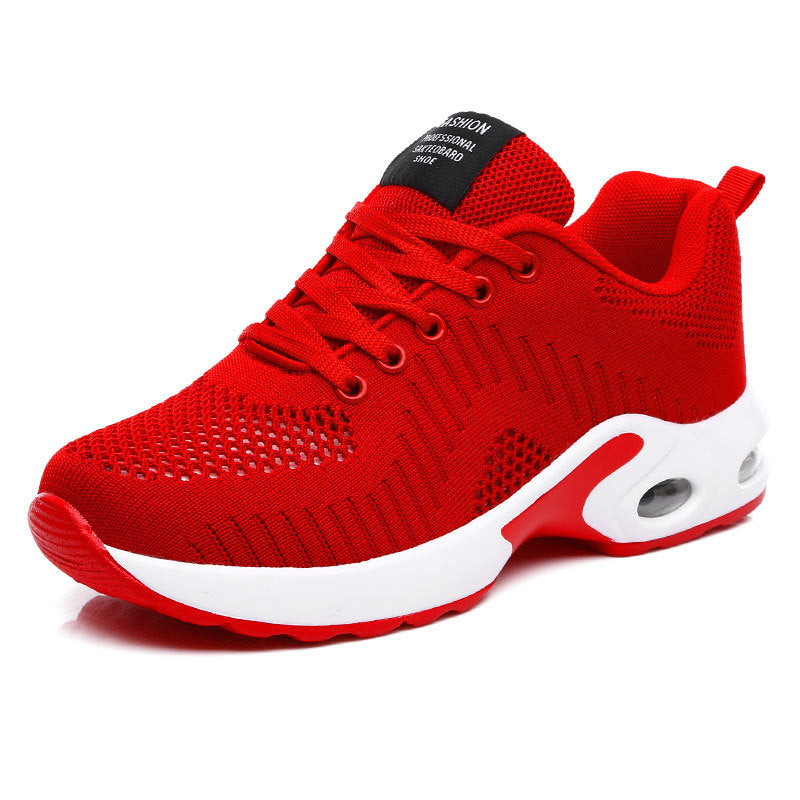 Womens Breathable Mesh Lightweight Lace Up Round Toe Running Trainers