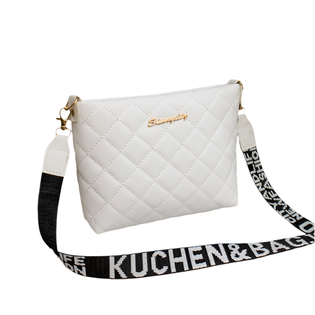Lingge Embroidered Small Chain Crossbody Bag