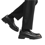 Mens Leather Round Toe Shoes