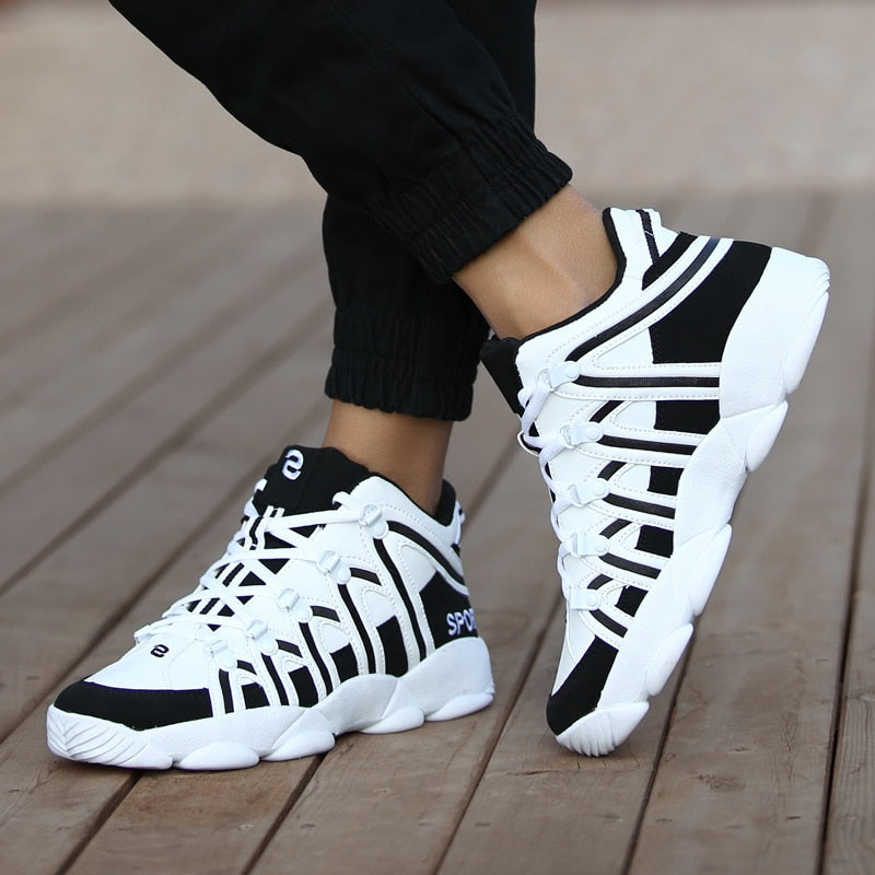 Mens Leather Breathable High Top Boots