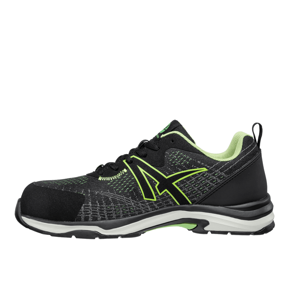 Albatros Splendid GH Low S1P ESD HRO SRC Fibreglass Safety Trainers Black/Green