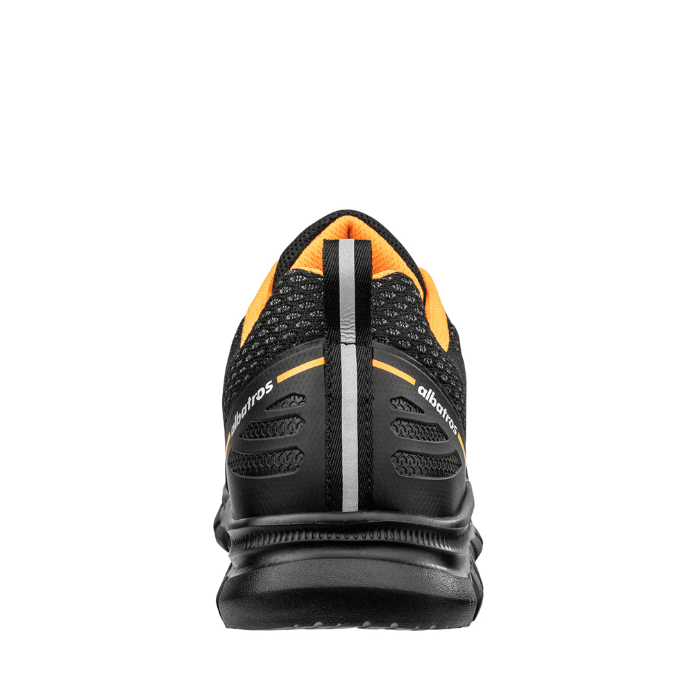 Albatros Levitate Low S1PS SR Fibreglass Safety Trainers Black/Orange