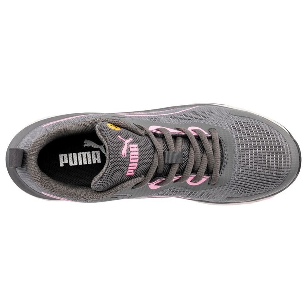 Puma Celerity Womens Low S1 HRO SRC Safety Work Safety Trainers Shoe Grey / Pink