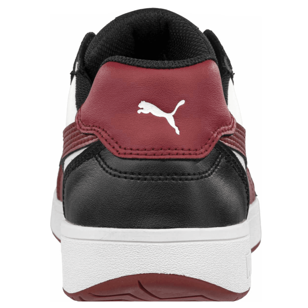 Puma Frontcourt Low S3L ESD Fibreglass Safety Trainers Black / White / Red