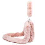 Womens Fluffy Plush Top Handle Shoulder Bag