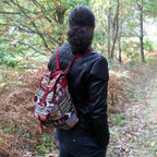 JNS-02 Chocolate Jacquard Nepal Style Backpack