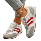 Womens Breathable Low Top Lace Up Walking Shoes