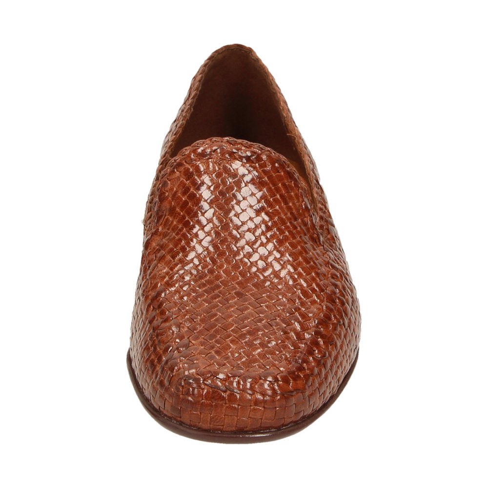 Sioux Cordera 60560 Brown Womens Braided Leather Moccasins