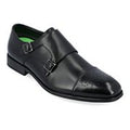 Mens Leather Buckle Strap Round Toe Loafers