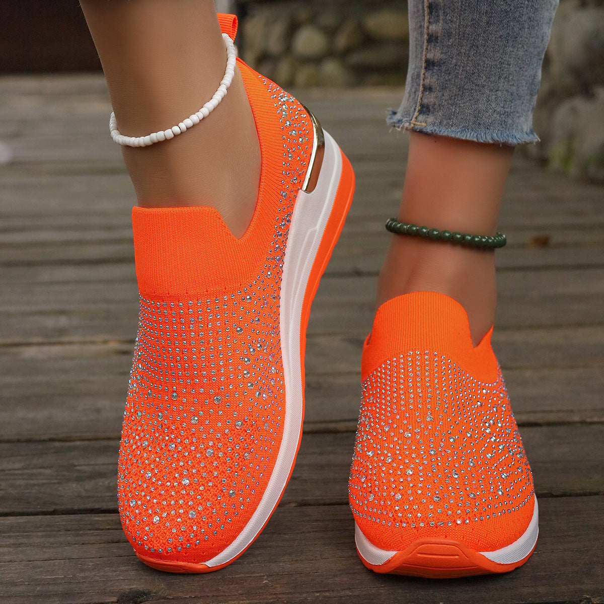 Womens Breathable Low Top Slip On Slippers