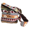 JNS-08 Chocolate Jacquard Student Bag