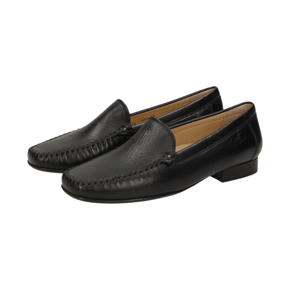Sioux Campina 63101 Black Womens F Fit Moccasins