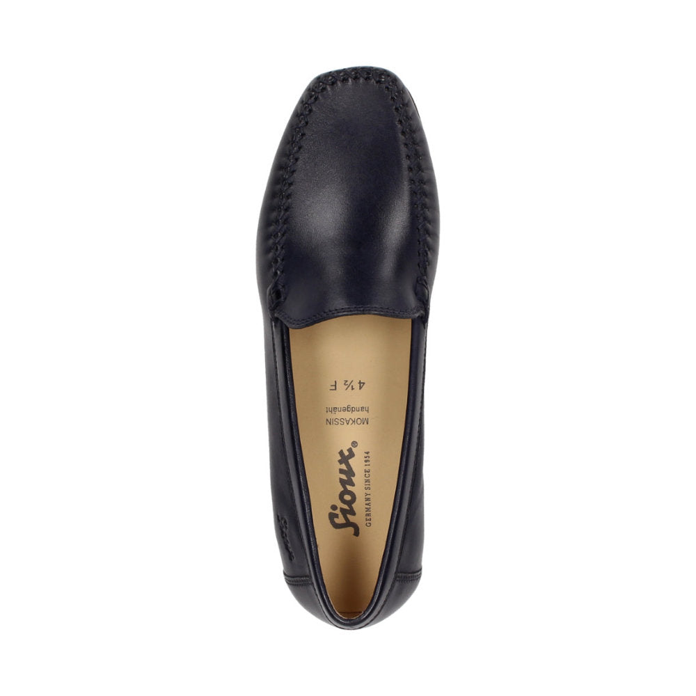 Sioux Campina 63116 Navy Womens F Fit Moccasins