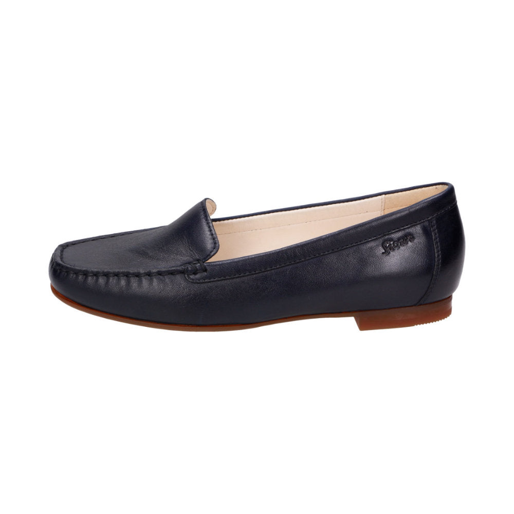 Sioux Zalla 63201 Navy Womens F Fit Leather Moccasins