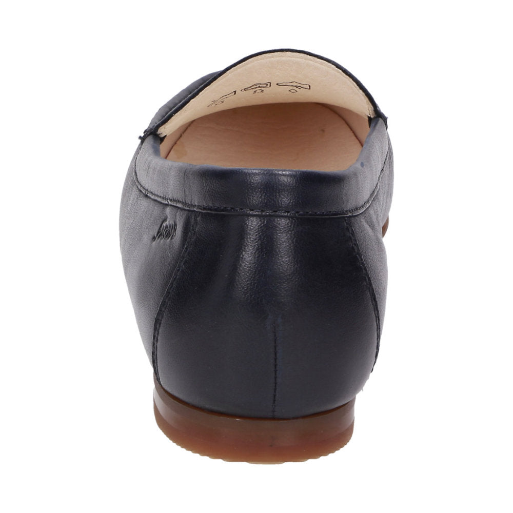 Sioux Zalla 63201 Navy Womens F Fit Leather Moccasins