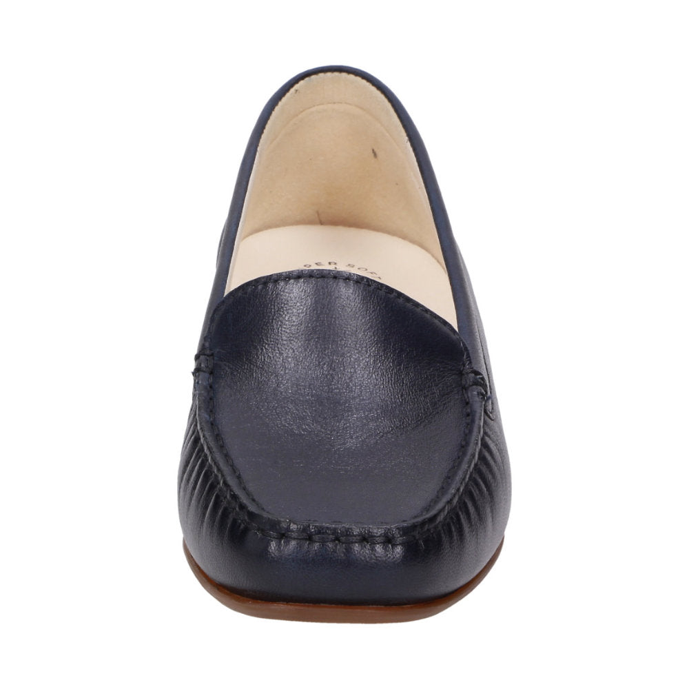 Sioux Zalla 63201 Navy Womens F Fit Leather Moccasins