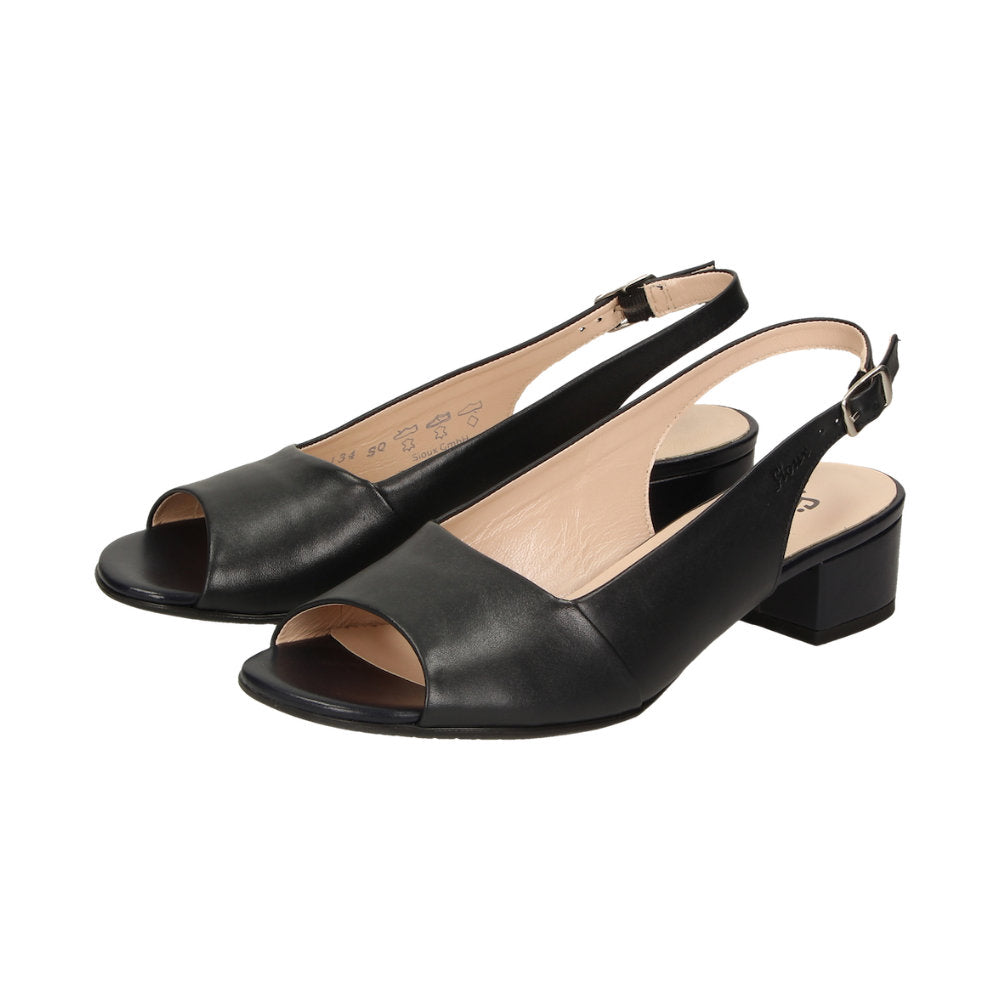 Sioux Zippora 63633 Black Womens Slingback Sandals