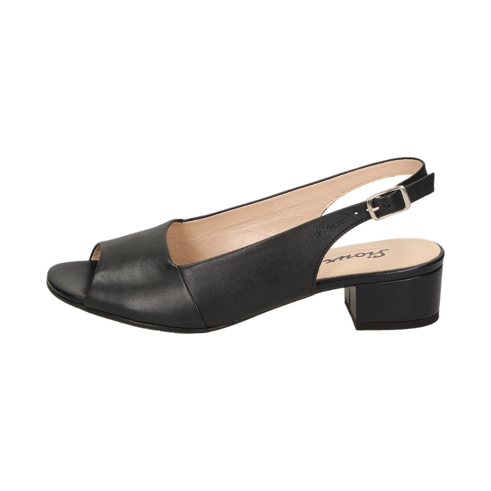 Sioux Zippora 63633 Black Womens Slingback Sandals