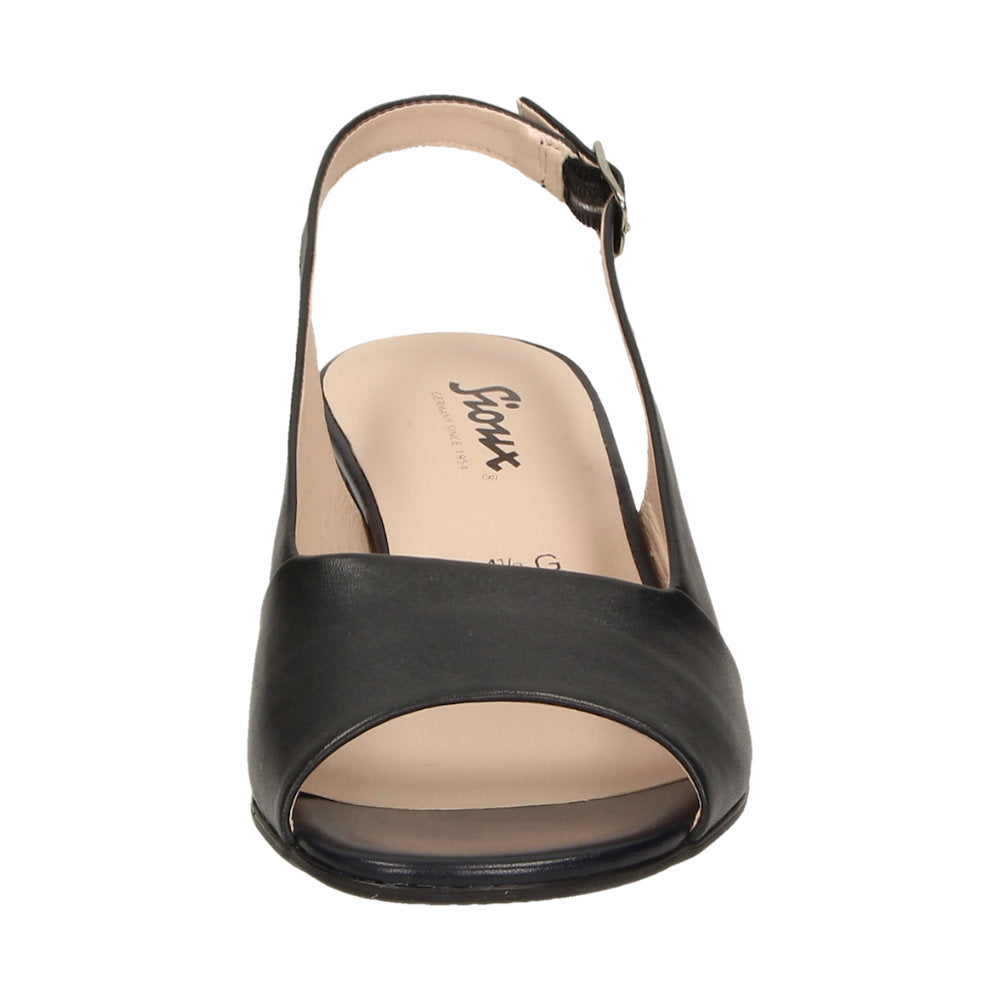 Sioux Zippora 63633 Black Womens Slingback Sandals