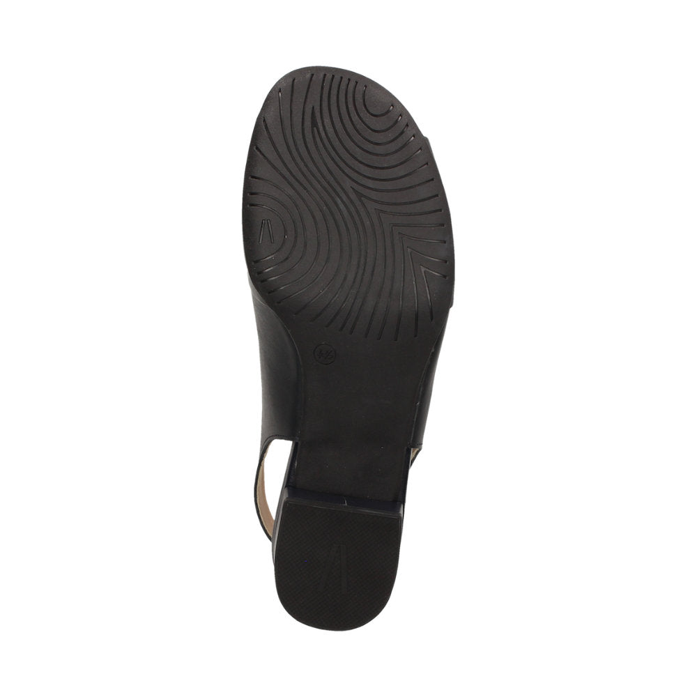 Sioux Zippora 63633 Black Womens Slingback Sandals