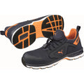 Puma Chase Low S1PS ESD Safety Trainers Blue/Orange
