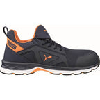 Puma Chase Low S1PS ESD Safety Trainers Blue/Orange