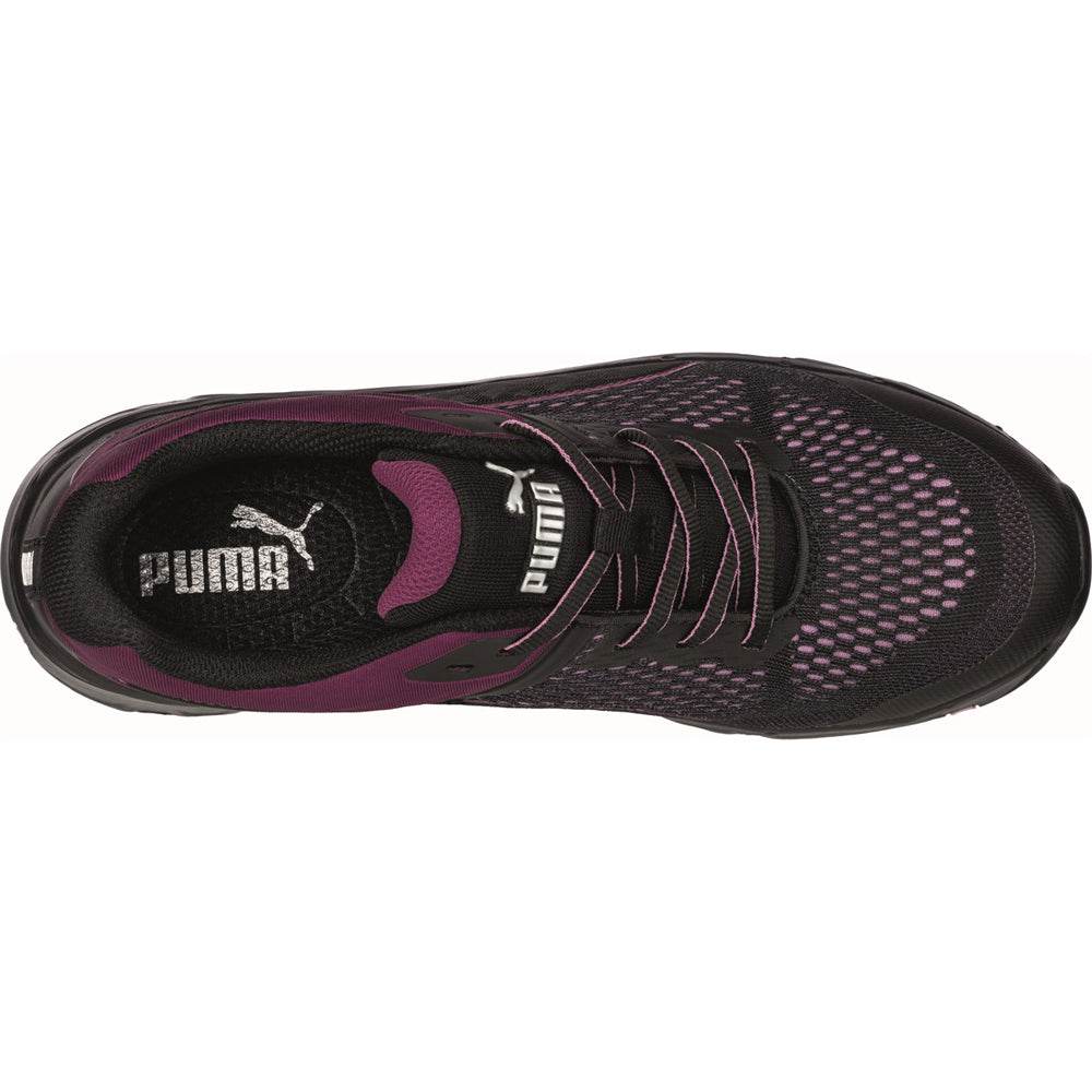 Puma Define Womens Low S1P ESD Safety Trainers Black/Pink