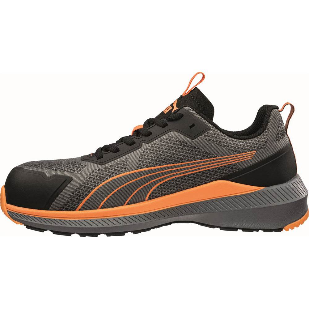 Puma Slide Low S1PS ESD Safety Trainers Grey/Orange