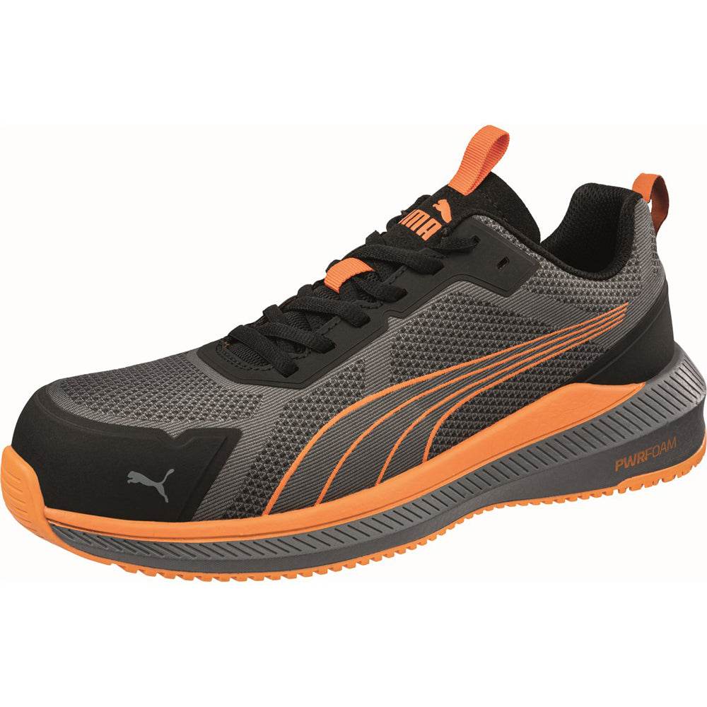 Puma Slide Low S1PS ESD Safety Trainers Grey/Orange