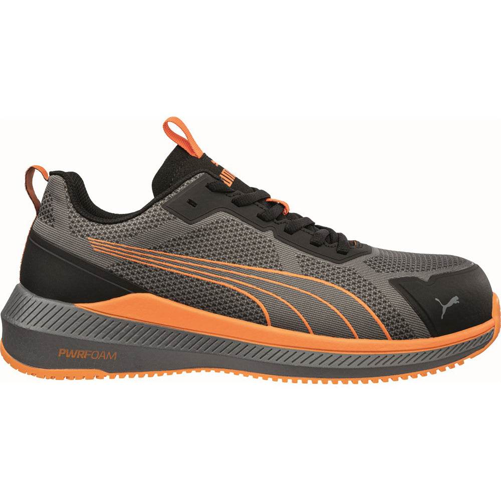 Puma Slide Low S1PS ESD Safety Trainers Grey/Orange
