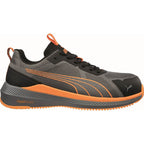 Puma Slide Low S1PS ESD Safety Trainers Grey/Orange