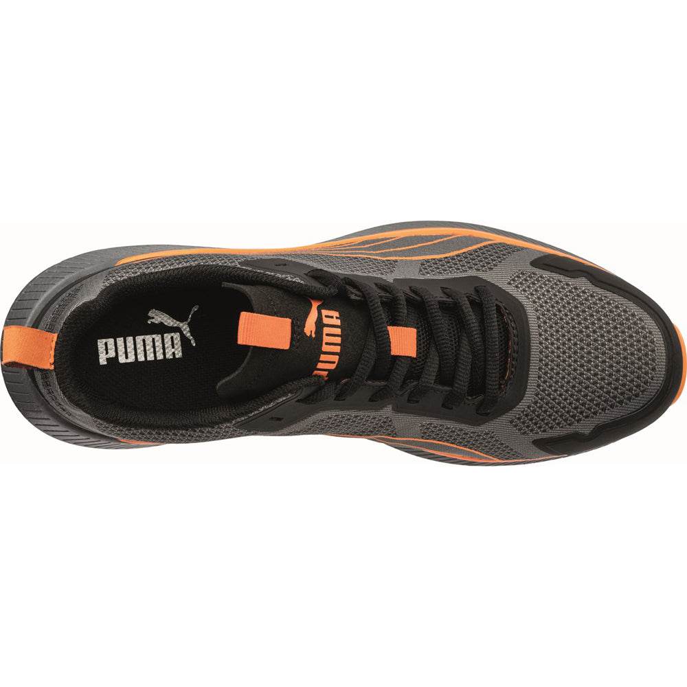 Puma Slide Low S1PS ESD Safety Trainers Grey/Orange