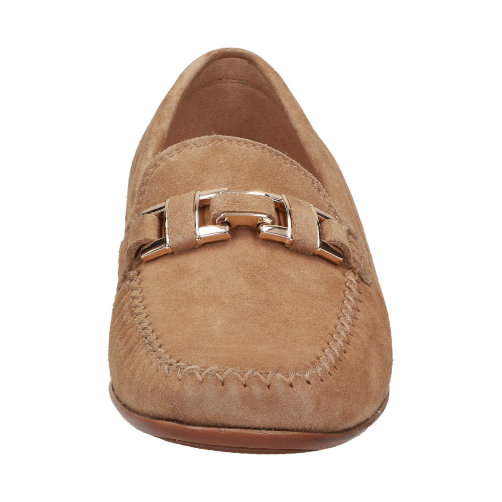 Sioux Cambria 66086 Camel Womens F Fit Suede Moccasins