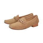 Sioux Cambria 66086 Camel Womens F Fit Suede Moccasins