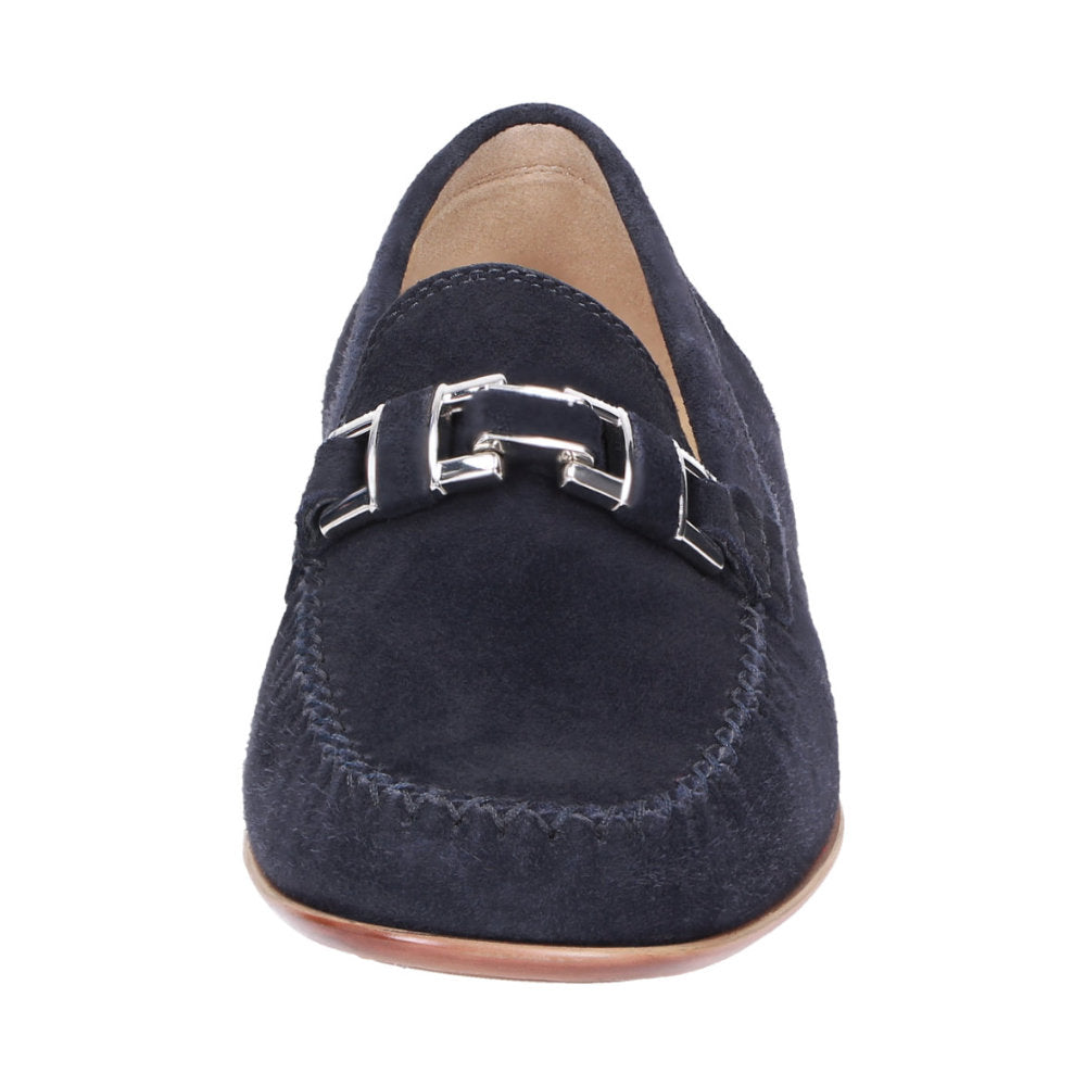 Sioux Cambria 66087 Navy Womens F Fit Suede Moccasins