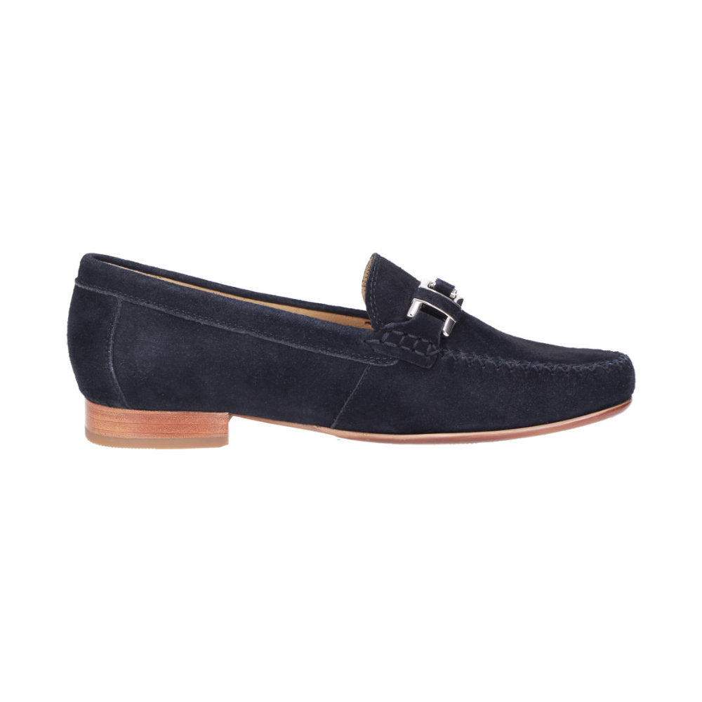 Sioux Cambria 66087 Navy Womens F Fit Suede Moccasins