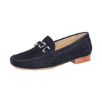 Sioux Cambria 66087 Navy Womens F Fit Suede Moccasins
