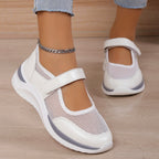 Womens Breathable Mesh Round Toe Trainers