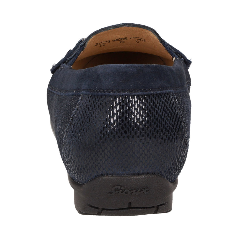 Sioux Cortizia 723 H Navy Womens H Fit Leather Moccasins
