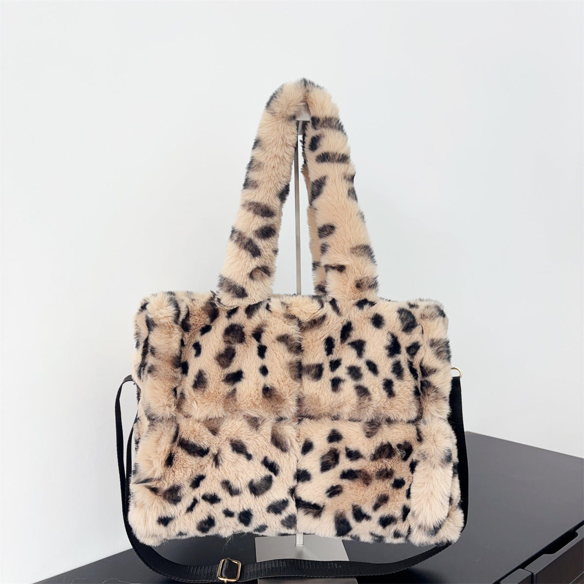 Leopard Print Large Capacity Tote Messenger Bag