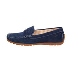 Sioux Carmona 700 Navy Womens G Fit Suede Moccasins