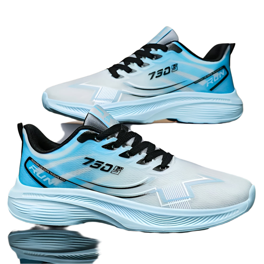 Mens Breathable Low Top Lace Up Round Toe Trainers
