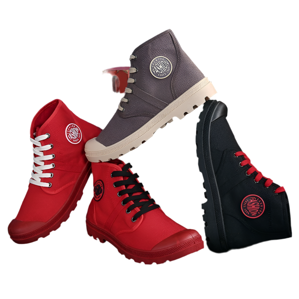 Canvas Wedge Heel Trainers