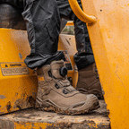 DeWalt Lander Leather Water-Resistant Composite BOA Safety Work Safety Boots Stone / Black